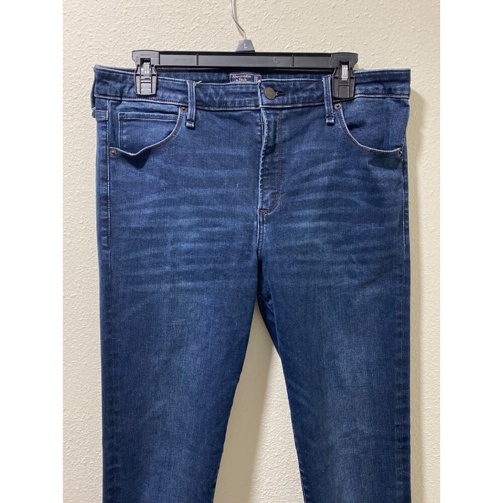 Abercrombie & Fitch Simone High Rise Super Skinny Jeans Womens 32/14R - Picture 2 of 8